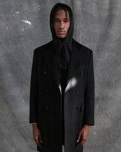 Load image into Gallery viewer, Black Double Breasted Chesterfield Overcoat
